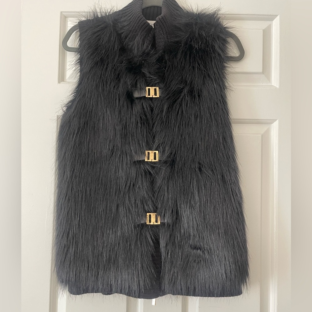Calvin Klein, Faux fur vest, size S-M, in very good condition.